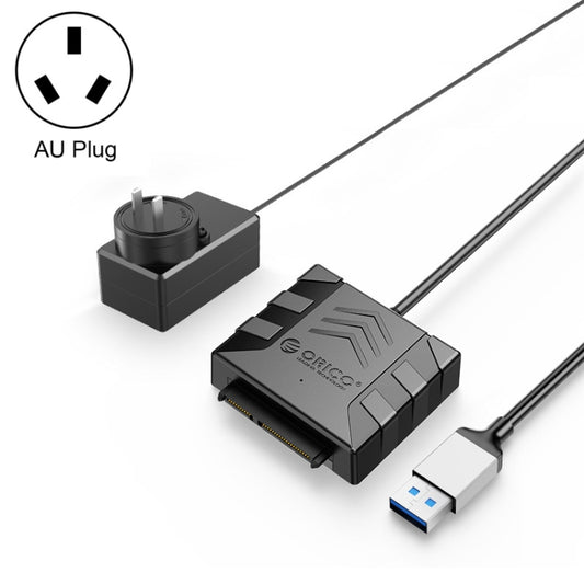 ORICO UTS1 USB 3.0 2.5-inch SATA HDD Adapter with 12V 2A Power Adapter, Cable Length:0.3m(AU Plug) - USB to IDE / SATA by ORICO | Online Shopping UK | buy2fix