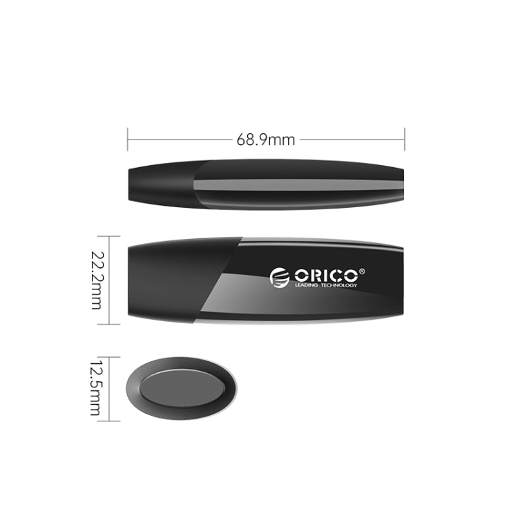 ORCIO USB3.0 U Disk Drive, Read: 100MB/s, Write: 15MB/s, Memory:64GB, Port:USB-A(Black) - USB Flash Drives by ORICO | Online Shopping UK | buy2fix