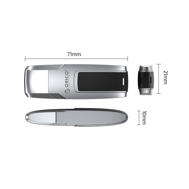 ORICO USB Solid State Flash Drive, Read: 520MB/s, Write: 450MB/s, Memory:256GB, Port:USB-A(Silver) - USB Flash Drives by ORICO | Online Shopping UK | buy2fix