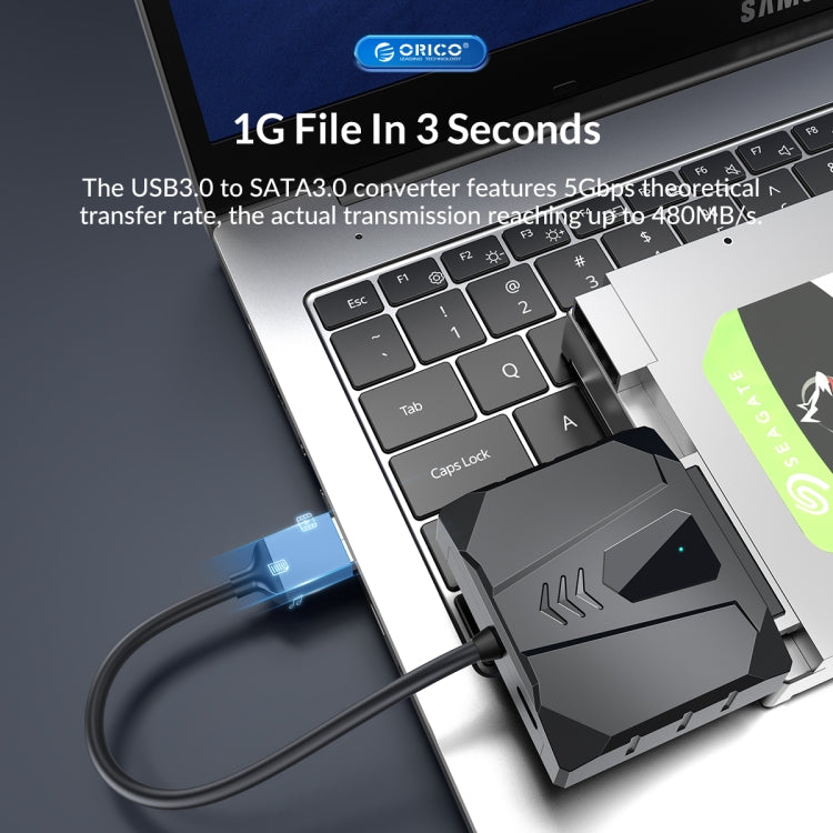 ORICO UTS2 USB 2.0 2.5-inch SATA HDD Adapter with Silicone Case, Cable Length:0.5m - USB to IDE / SATA by ORICO | Online Shopping UK | buy2fix