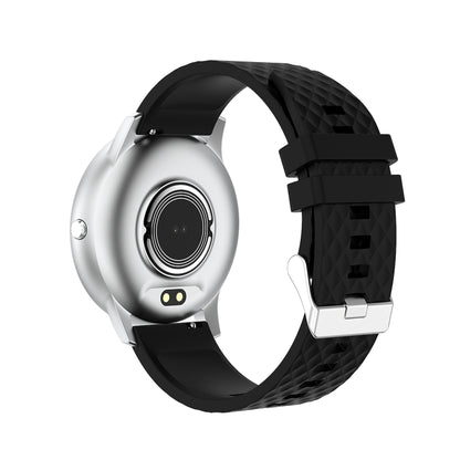 Ochstin 5H30 1.28 Inch HD Round Screen Silicone Strap Smart Sports Watch(Black+Silver) - Smart Wear by OCHSTIN | Online Shopping UK | buy2fix