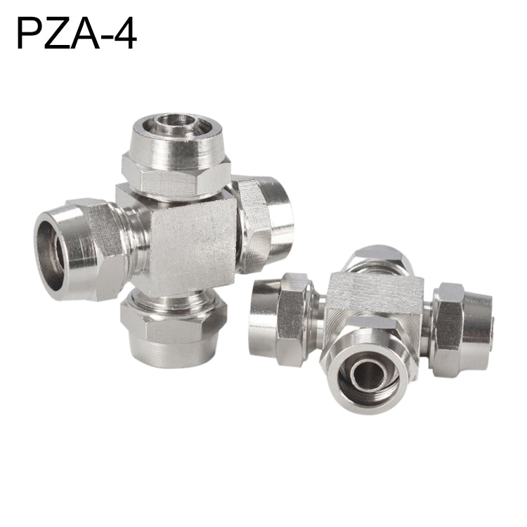 PZA-4 LAIZE Nickel Plated Copper Y-type Tee Pneumatic Quick Connector -  by LAIZE | Online Shopping UK | buy2fix