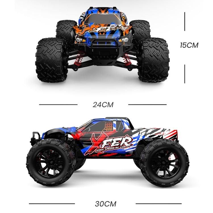 9501E 1:16 Full Scale Remote Control 4WD High Speed Car(Orange) - RC Cars by buy2fix | Online Shopping UK | buy2fix