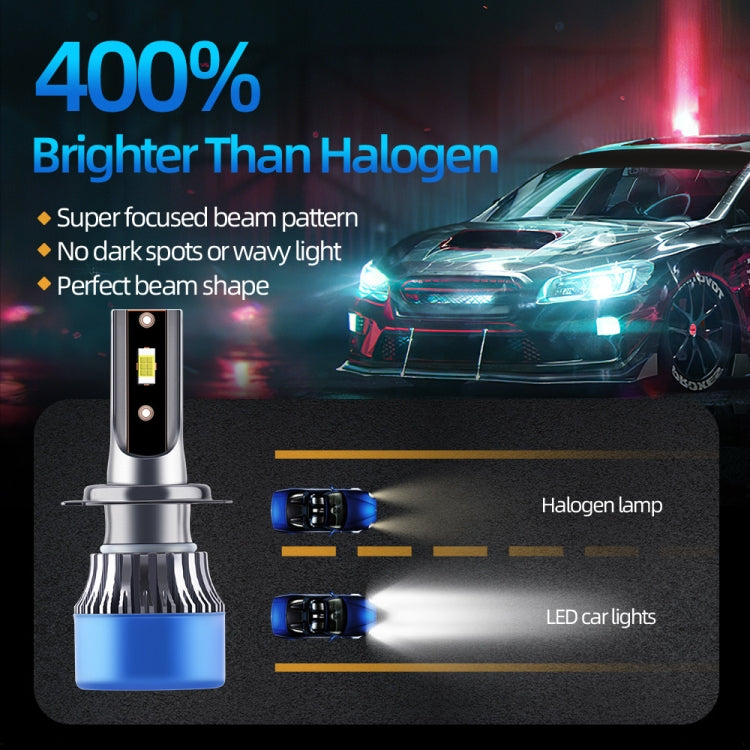 Q2 1 Pair H7 25W / 3000LM / DC9-36V / 6000K IP68 Waterproof Car LED Headlight - In Car by buy2fix | Online Shopping UK | buy2fix