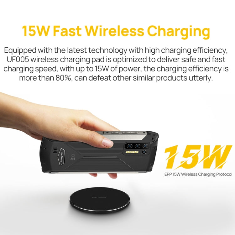 Ulefone UF005 15W Round Fast Charging Qi Wireless Charger(Black) - Apple Accessories by Ulefone | Online Shopping UK | buy2fix