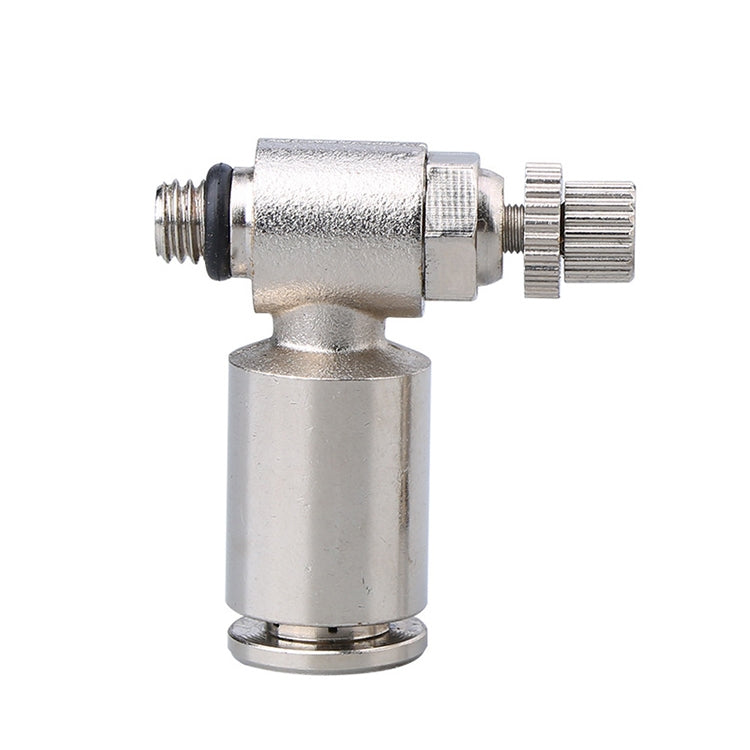 SL10-01 LAIZE Nickel Plated Copper Male Thread Throttle Valve Pneumatic Connector -  by LAIZE | Online Shopping UK | buy2fix