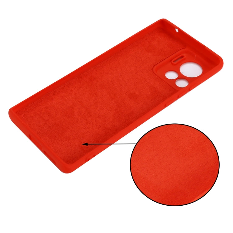 For Motorola Edge 30 Ultra / Moto X30 Pro Pure Color Liquid Silicone Shockproof Phone Case(Red) - Motorola Cases by buy2fix | Online Shopping UK | buy2fix