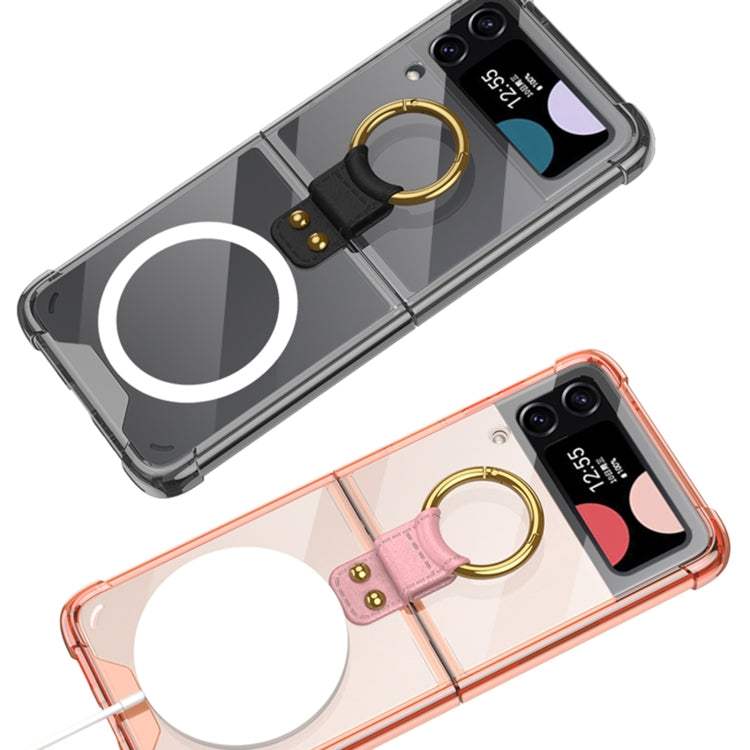 For Samsung Galaxy Z Flip3 5G GKK MagSafe Airbag Shockproof Phone Case with Ring Holder(Pink) - Galaxy Phone Cases by GKK | Online Shopping UK | buy2fix