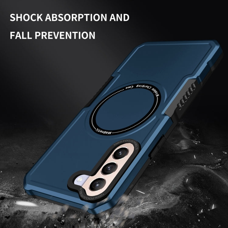 For Samsung Galaxy S21+ 5G MagSafe Shockproof Armor Phone Case(Dark Blue) - Galaxy S21+ 5G Cases by buy2fix | Online Shopping UK | buy2fix