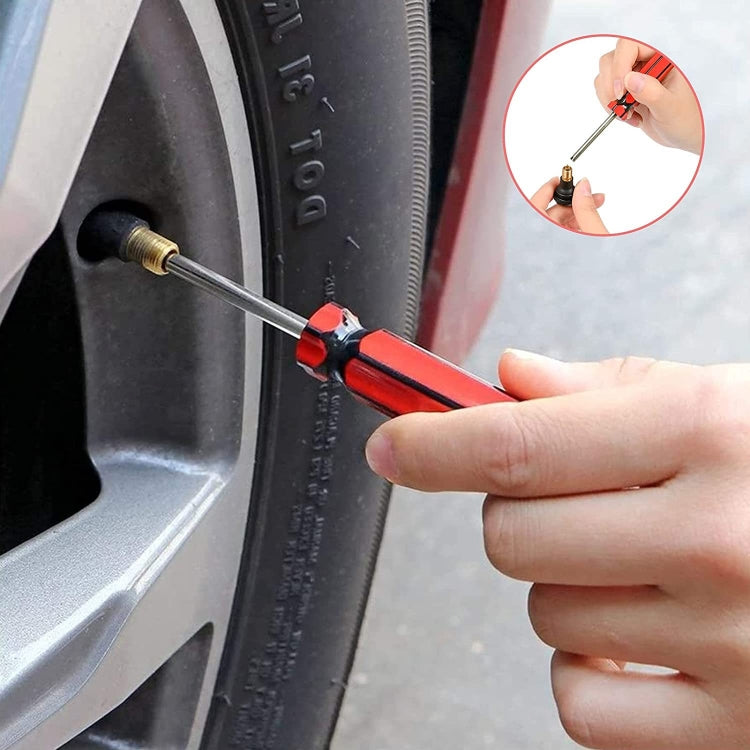 6 in 1 Tire Valve Core Removal and Installation Tool - In Car by buy2fix | Online Shopping UK | buy2fix