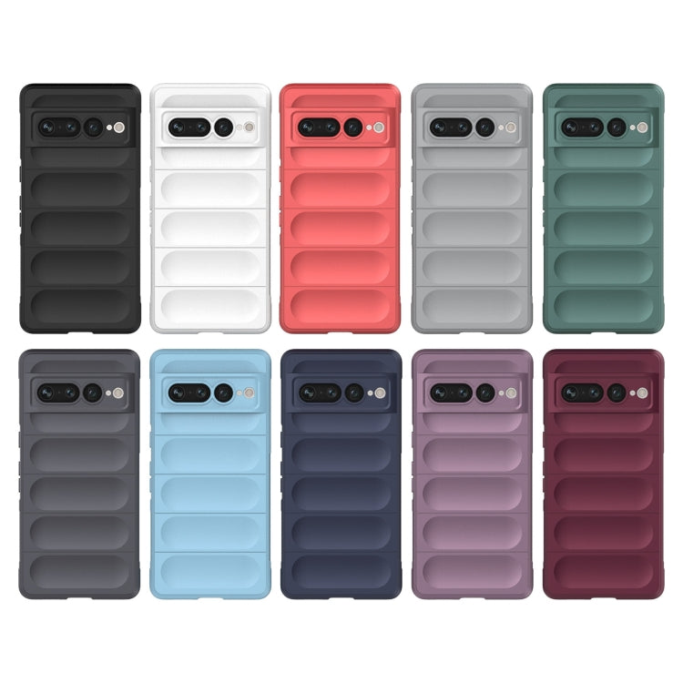 For Google Pixel 7 Pro Magic Shield TPU + Flannel Phone Case(Purple) - Google Cases by buy2fix | Online Shopping UK | buy2fix