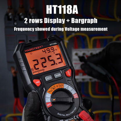 HABOTEST HT118D Portable High-precision Manual Digital Multimeter - Consumer Electronics by buy2fix | Online Shopping UK | buy2fix