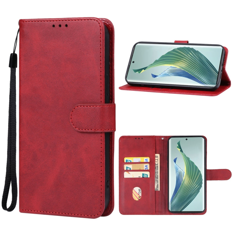 For Honor Magic 5 Lite Leather Phone Case(Red) - Honor Cases by buy2fix | Online Shopping UK | buy2fix