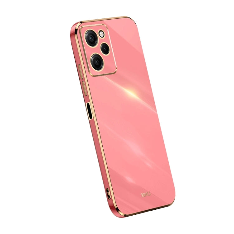 For Xiaomi Redmi Note 12 Pro Speed XINLI Straight Edge 6D Electroplate TPU Phone Case(Hawthorn Red) - Xiaomi Cases by XINLI | Online Shopping UK | buy2fix