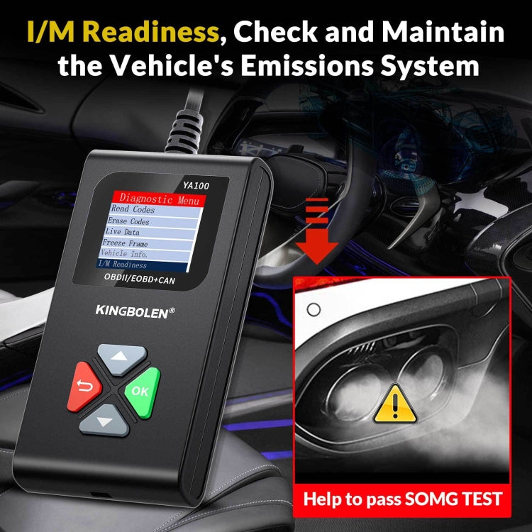 KINGBOLEN YA100 OBD2 Car Engine Fault Diagnosis Tool - In Car by buy2fix | Online Shopping UK | buy2fix