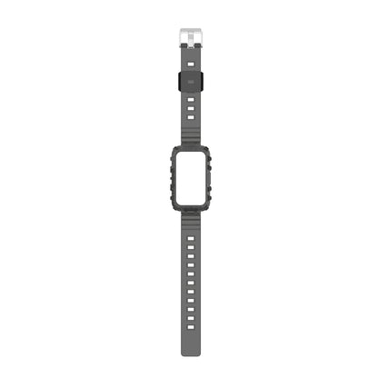 For Honor Band 7 Integrated Transparent Silicone Watch Band(Black) - Watch Bands by buy2fix | Online Shopping UK | buy2fix