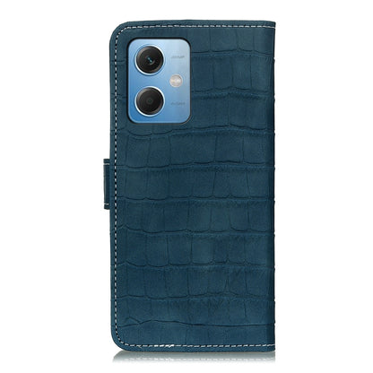 For Xiaomi Poco X5 5G / Redmi Note 12 5G Crocodile Texture Flip Leather Phone Case(Dark Green) - Note 12 Cases by buy2fix | Online Shopping UK | buy2fix