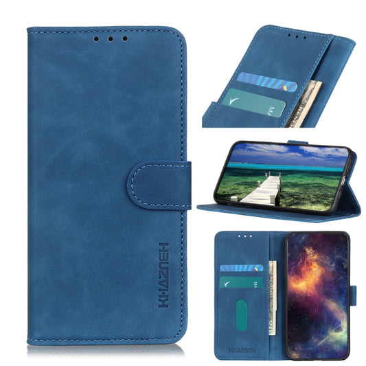For Xiaomi Poco X5 5G / Redmi Note 12 5G KHAZNEH Retro Texture Flip Leather Phone Case(Blue) - Note 12 Cases by buy2fix | Online Shopping UK | buy2fix