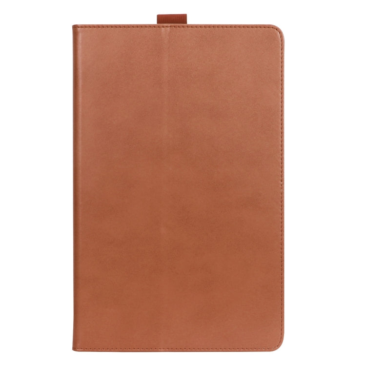 For Lenovo Tab P11 Pro Gen2 11.2 2022 TB132/138 Embossed Front Stand Leather Smart Tablet Case(Brown) - For Lenovo by buy2fix | Online Shopping UK | buy2fix
