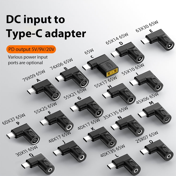 5.5x1.7mm 65W DC Input to USB-C / Type-C PD Power Adapter - Computer & Networking by buy2fix | Online Shopping UK | buy2fix