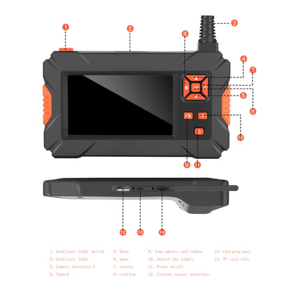 P130 5.5mm 4.3 inch Single Camera with Screen Endoscope, Length:10m - Consumer Electronics by buy2fix | Online Shopping UK | buy2fix