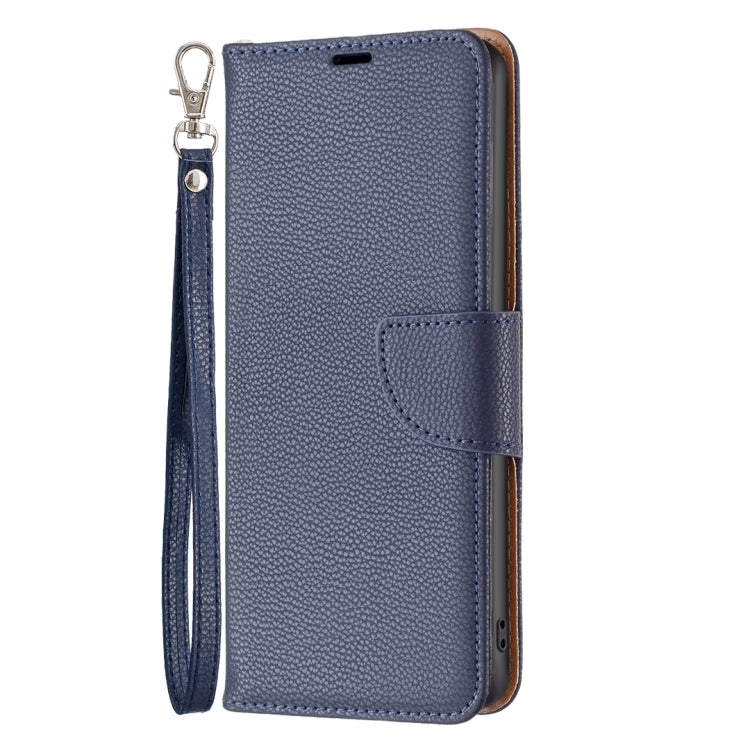 For Samsung Galaxy A24 4G Litchi Texture Pure Color Leather Phone Case(Blue) - Galaxy Phone Cases by buy2fix | Online Shopping UK | buy2fix