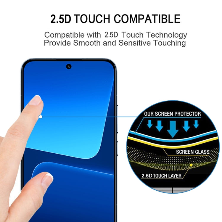 For Xiaomi 13 Ultra Full Glue 9H HD 3D Curved Edge Tempered Glass Film(Black) - 13 Ultra Tempered Glass by buy2fix | Online Shopping UK | buy2fix