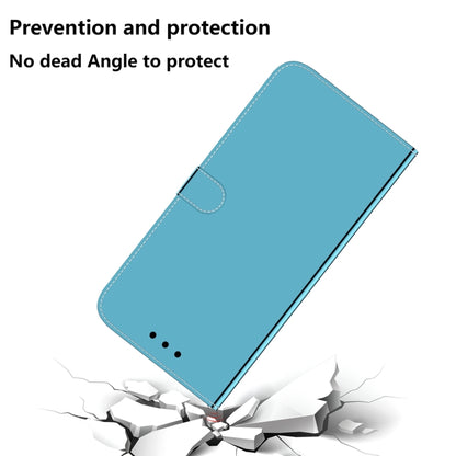 For Samsung Galaxy A24 4G Imitated Mirror Surface Leather Phone Case(Blue) - Galaxy Phone Cases by buy2fix | Online Shopping UK | buy2fix