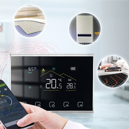 BHT-8000RF-VA- GAB Wireless Smart LED Screen Thermostat Without WiFi, Specification:Hydroelectric Heating - Consumer Electronics by buy2fix | Online Shopping UK | buy2fix