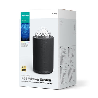 JOYROOM JR-MS01 Maya Series RGB Wireless Bluetooth Speaker(Black) - Mini Speaker by JOYROOM | Online Shopping UK | buy2fix