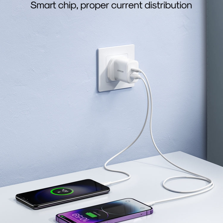 J0YROOM TCF05 20W USB+USB-C/Type-C Fast Charger, Specification:UK Plug(White) -  by JOYROOM | Online Shopping UK | buy2fix