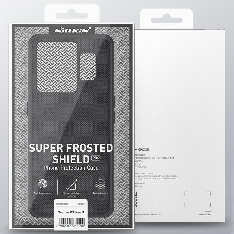 For Realme GT Neo 5 NILLKIN Frosted Shield Pro PC + TPU Phone Case(Black) - Realme Cases by NILLKIN | Online Shopping UK | buy2fix