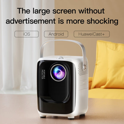 A007 Portable 1280 x 720 HD 113 ANSI Smart LED Projector, Plug:US Plug(White) - Consumer Electronics by buy2fix | Online Shopping UK | buy2fix