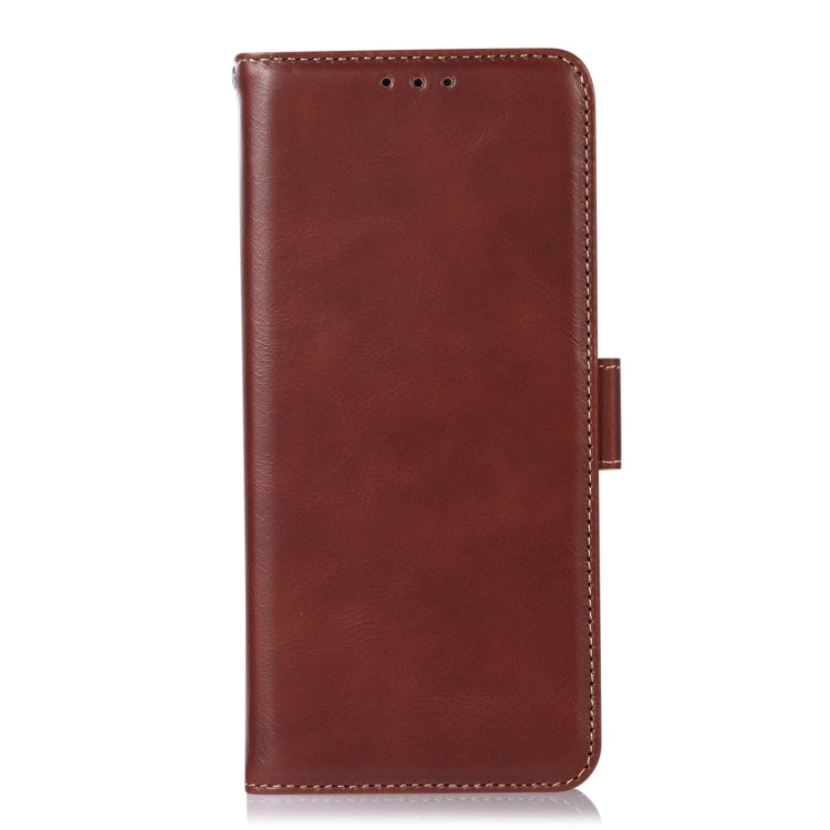 For Nokia C12 4G Crazy Horse Top Layer Cowhide Leather Phone Case(Brown) - Nokia Cases by buy2fix | Online Shopping UK | buy2fix