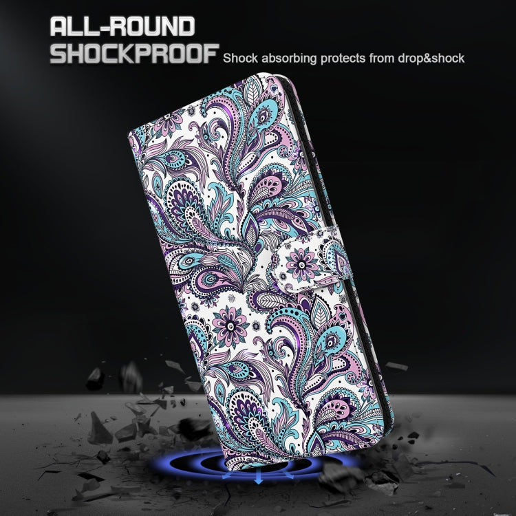 For Xiaomi Redmi Note 12 4G Global 3D Painting Pattern Flip Leather Phone Case(Swirl Pattern) - Note 12 Cases by buy2fix | Online Shopping UK | buy2fix