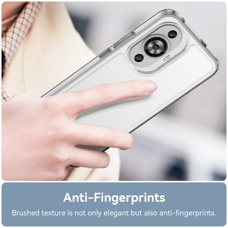 For Huawei Nova 11 Colorful Series Acrylic + TPU Phone Case(Transparent) - Huawei Cases by buy2fix | Online Shopping UK | buy2fix