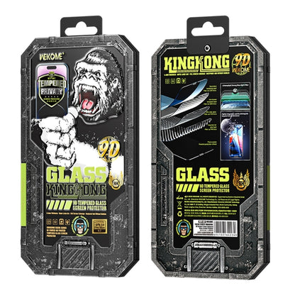 For iPhone 14 Pro WK WTP-067 King Kong Vacha 9D Curved Privacy Tempered Glass Film(Black) - iPhone 14 Pro Tempered Glass by WK | Online Shopping UK | buy2fix