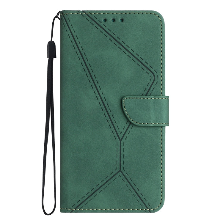 For Sony Xperia 10 V Stitching Embossed Leather Phone Case(Green) - Sony Cases by buy2fix | Online Shopping UK | buy2fix