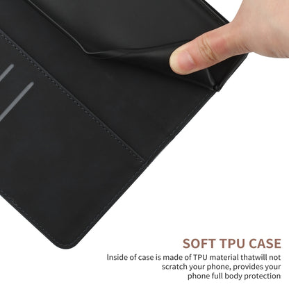 For Xiaomi POCO C40 Stitching Embossed Leather Phone Case(Black) - Xiaomi Cases by buy2fix | Online Shopping UK | buy2fix