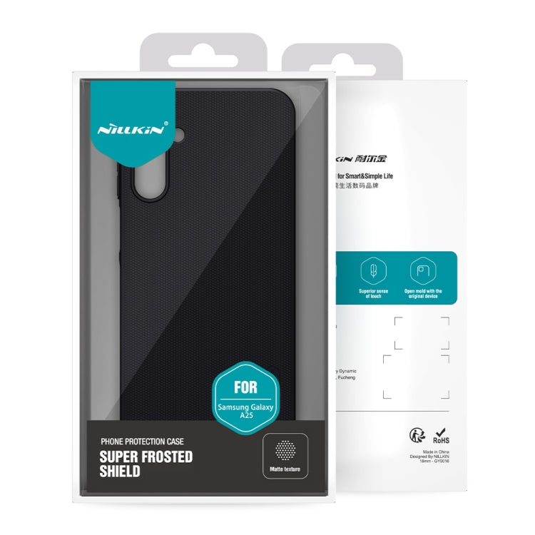 For Samsung Galaxy A25 NILLKIN Frosted PC Phone Case(Blue) - Galaxy Phone Cases by NILLKIN | Online Shopping UK | buy2fix