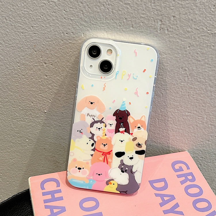 For iPhone 12 Pro Max IMD Cute Animal Pattern Phone Case(Dog) - iPhone 12 Pro Max Cases by buy2fix | Online Shopping UK | buy2fix