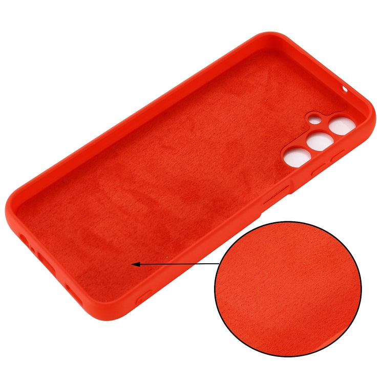 For Samsung Galaxy M54 5G / F54 5G Pure Color Liquid Silicone Shockproof Phone Case(Red) - Galaxy Phone Cases by buy2fix | Online Shopping UK | buy2fix