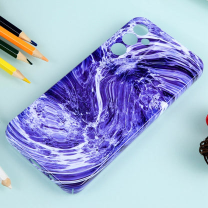 For Samsung Galaxy A14 Marble Pattern Phone Case(Purple White) - Galaxy Phone Cases by buy2fix | Online Shopping UK | buy2fix