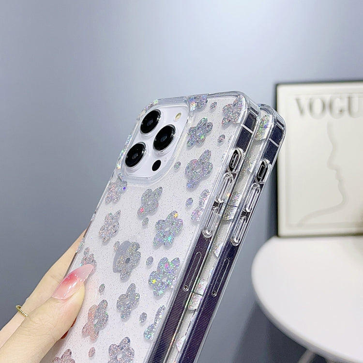 For iPhone 14 Pro Little Star Series Glitter Powder TPU Phone Case(Little Rabbit) - iPhone 14 Pro Cases by buy2fix | Online Shopping UK | buy2fix