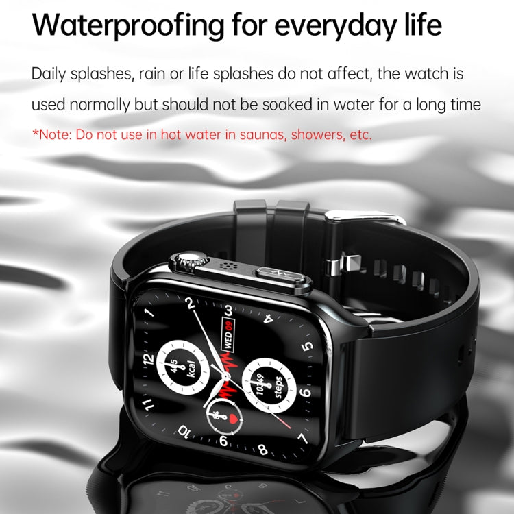 TK12 1.96 inch IP67 Waterproof Silicone Band Smart Watch Supports ECG / Remote Families Care / Bluetooth Call / Body Temperature Monitoring(Red) - Smart Watches by buy2fix | Online Shopping UK | buy2fix