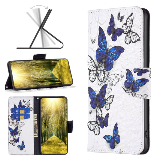 For Xiaomi Redmi 12 4G Colored Drawing Pattern Leather Phone Case(Butterflies) - Xiaomi Cases by buy2fix | Online Shopping UK | buy2fix