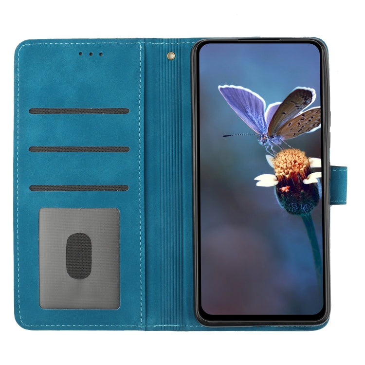 For Xiaomi 13 Pro Flower Embossing Pattern Leather Phone Case(Blue) - 13 Pro Cases by buy2fix | Online Shopping UK | buy2fix