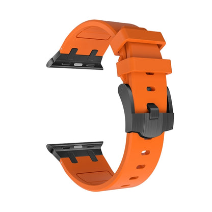 AP Silicone Watch Band For Apple Watch 2 38mm(Black Orange) - Watch Bands by buy2fix | Online Shopping UK | buy2fix