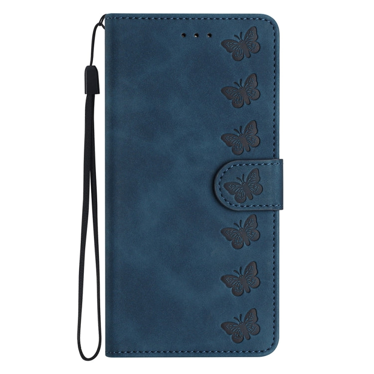 For Xiaomi 13 Pro Seven Butterflies Embossed Leather Phone Case(Blue) - 13 Pro Cases by buy2fix | Online Shopping UK | buy2fix