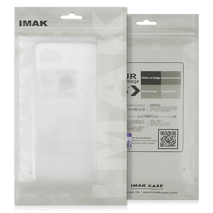 For Google Pixel 7a IMAK UX-5 Series Transparent Shockproof TPU Protective Phone Case(Transparent Black) - Google Cases by imak | Online Shopping UK | buy2fix